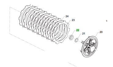 Mutter Kupplungsnabe 27.5 # 490058`
