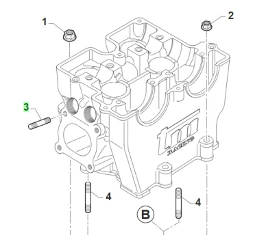 Stehbolzen M6X27. # 49151`