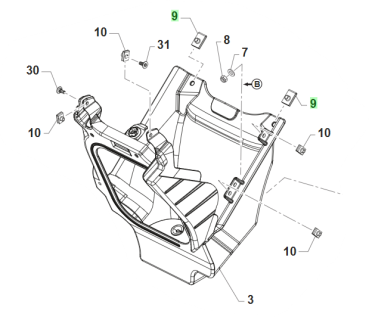 Blechmutter M5 10 X 15. # 51096´