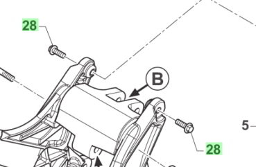 Schraube TE F/R 8X25, SW10. # 49364`