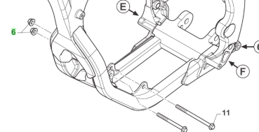 Bundmutter M 8X1,25 selbstsichernd. # 49680`
