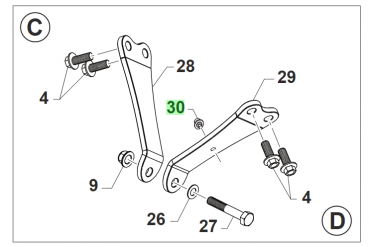 Kabelbefestigung am Motorhalter, # 51097`