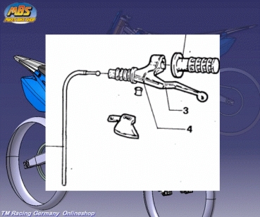 Kupplungshebel kpl. Seilzug  90/94