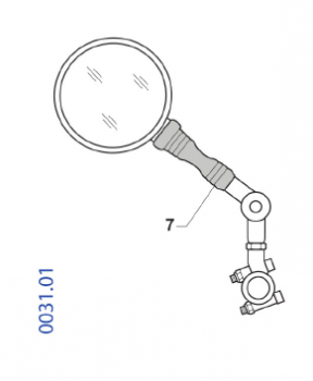 Klapp-Spiegel Enduro Supermoto. # 64200`