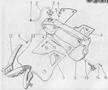 Deckel Verschluß Tank PLASTICA 94/97. # 65013`