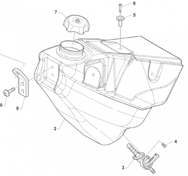 Benzinhahn MX und SMX Junior, # 65019`