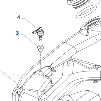 Gummidurchführung Tank 4T Entlüftung, 4,5 ARK DIS.174. # 65035.2`
