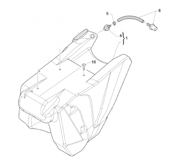 Entlüfternippel und Durchführungsgummi, Tank  4T M.15-, # 65035`