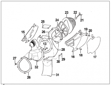Basisplatte für Luftfilter  93/05 Metall, # 66013,