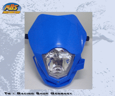 Lichtmaske TM Racing ab mod 2012 ,  Blau oder Weiß, #67043.12`