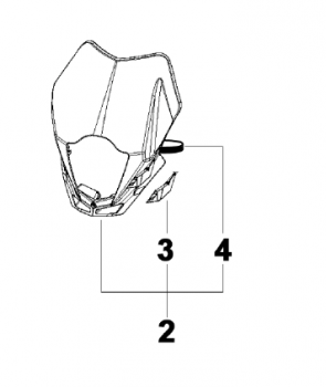 Befestigungsgummi für Lichtmaske 67043.12. # 67220.7`