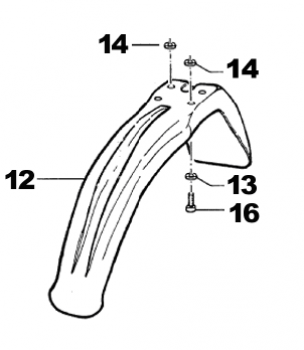 Kotflügel vorne weiß mod 2008 , #67216.12´
