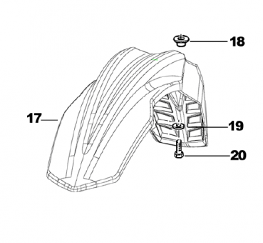 Kotflügel vorne weiß Supermoto mod 2008   ,# 67219.11`