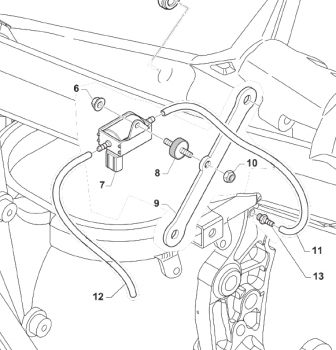 Schlauch 2T Ölpumpe - Motor, # 67290`