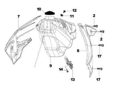 Kühlerflügel Junior ab 2013, links, # 67304`