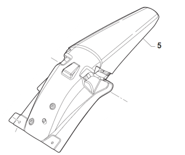 Kotflügel hinten  JUNIOR ab mod '13. # 67308`