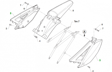 Startnummertafel hinten links und rechts 2013/2024 weiß, # 67322`