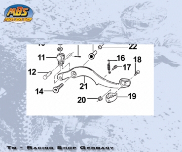 Bremspedal 80/125   M.2005