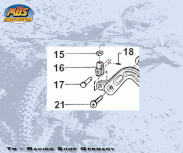 Bolzen Bremspumpe hinten mod 96/04, # 69012´