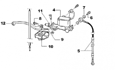 Bremsleitung vorne, Enduro mod 08 , # 69042.08.
