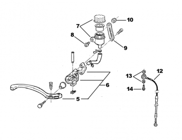 Bremsleitung vorne. SMX 03 >, #69127