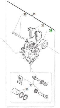 Bremssattelträger HR Junior 13. # 69241`