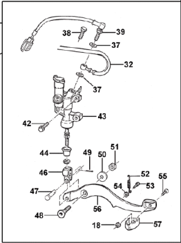 Bremspedal 250/300+4T 05/07, # 69250.05`