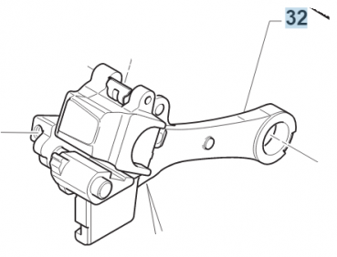 Bremsattelträger.Nissin 05/14, # 69285`