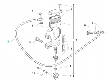 Bremsleitung hinten SMX R.C. # F69523`