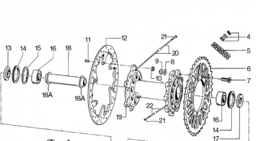 Distanzhülse Hinterrad mod 96/04, # 70010.