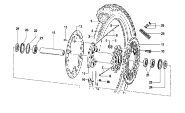Reifenhalter Hinterrad, #70028`