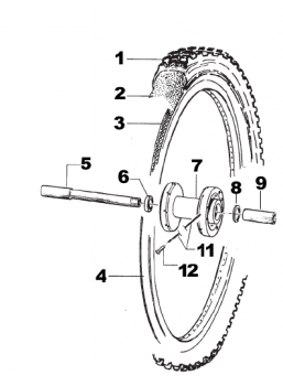 Felgenband vorne junior  17", # 70034,