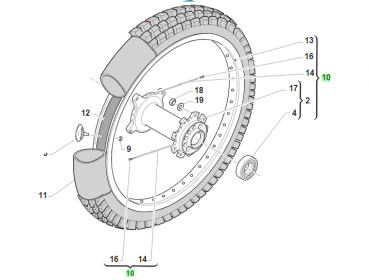 Hinterrad Junior 16" # 70235`