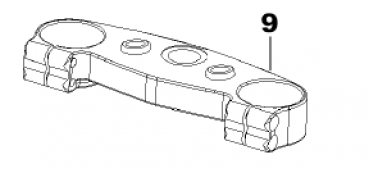 Gabelbrücke oben CNC gefräst, Marz 50, Versatz 16mm, SMX 11/-, #72000.64