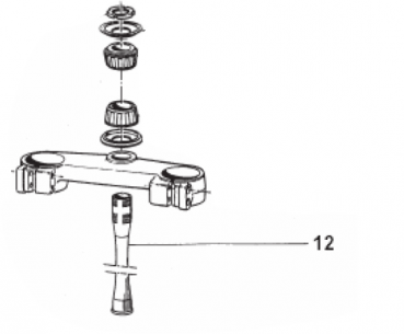 Steuerkopfrohr Cross, mod 98 bis  , #72007.98`