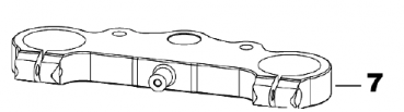 Gabelbrücke oben, CNC gefräst, 85 junior ab mod 2013, # 72119.