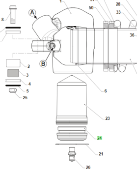 Verschlusskappe Ausgleichsbehälter TM Ø 55, # 72281`
