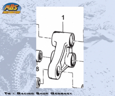 Trapez Umlenkung mod 1997 bis 2003 mit Lagern , #73016,