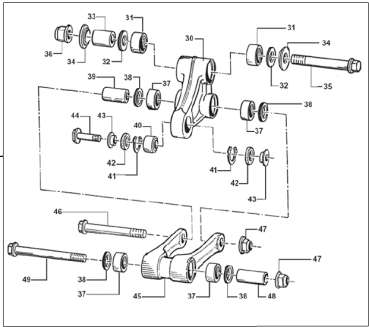 Trapez Umlenkung 04, SM 05/06 CPL, der Artikel ist nicht mehr lieferbar.
