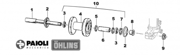 Radachse vorne 02/04  OHLINS`. # 74036`