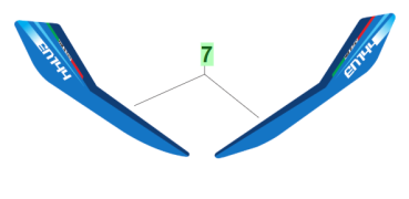 Aufkleber für Seitenteil hinten li + re, END 144. # 94165.144.