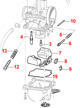 Achse Schwimmer Keihin, # D24103`