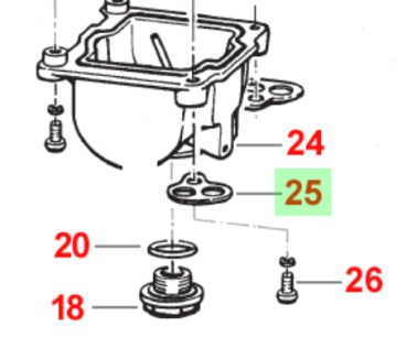 Schlauchführung Keihin. # D24128`