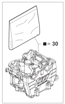 Zylinderkopf SEMI-CPL 450 MX MY2023 Ventilsitz ASP D.E. 40. # F02890.S3`