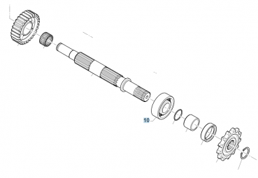 Kugellager 22X50X14.  # F03368`