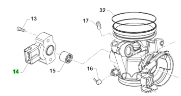 Drosselklappensensor Fi. # F08052`