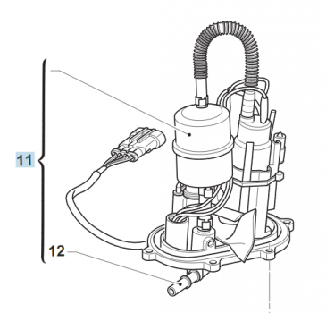 Benzinpumpe Fi MX, Fuel Pump MX. # F08197,