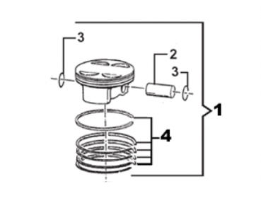 Kolbenbolzen  PIST.4T 19X10X45 CR , #F09376