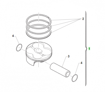 Kolbenkit  250Fi MX 76.97 2018 CPL V. # F10863.97`