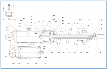 Stützring 18x24,4x1,4 für TM Racing Stoßdämpfer, # F12350`